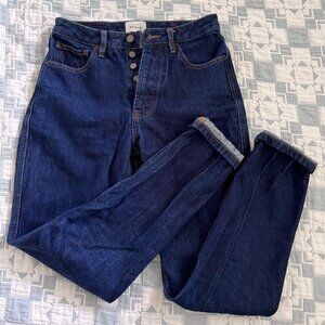 Sezane Brut Sexy Tall, size 29, 100% cotton, indigo